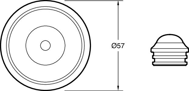 Круглые декоративные заглушки, современный дизайн Jacob Delafon EO E349-CP