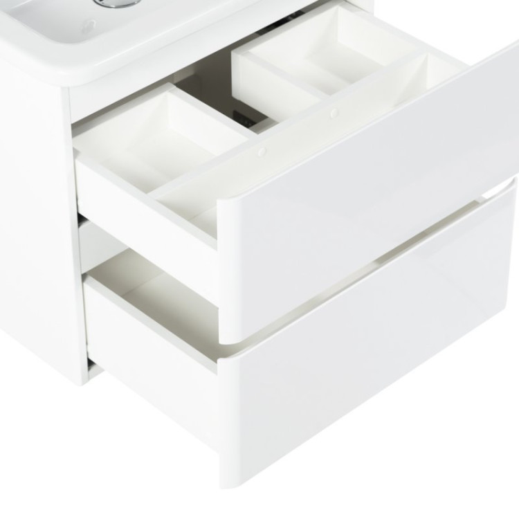 База под керамическую раковину подвесная с двумя выкатными ящиками 600x450x500 Cezares ALBANO-CER-600-2C-SO-RNG