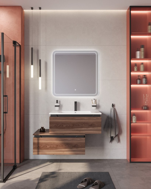 Раковина из искусственного мрамора Cezares CZR-800/480-LV-MR-PRS