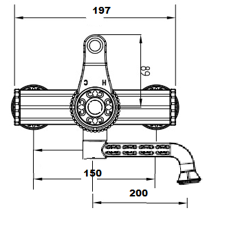 Смеситель для раковины Bronze de Luxe Windsor 10114