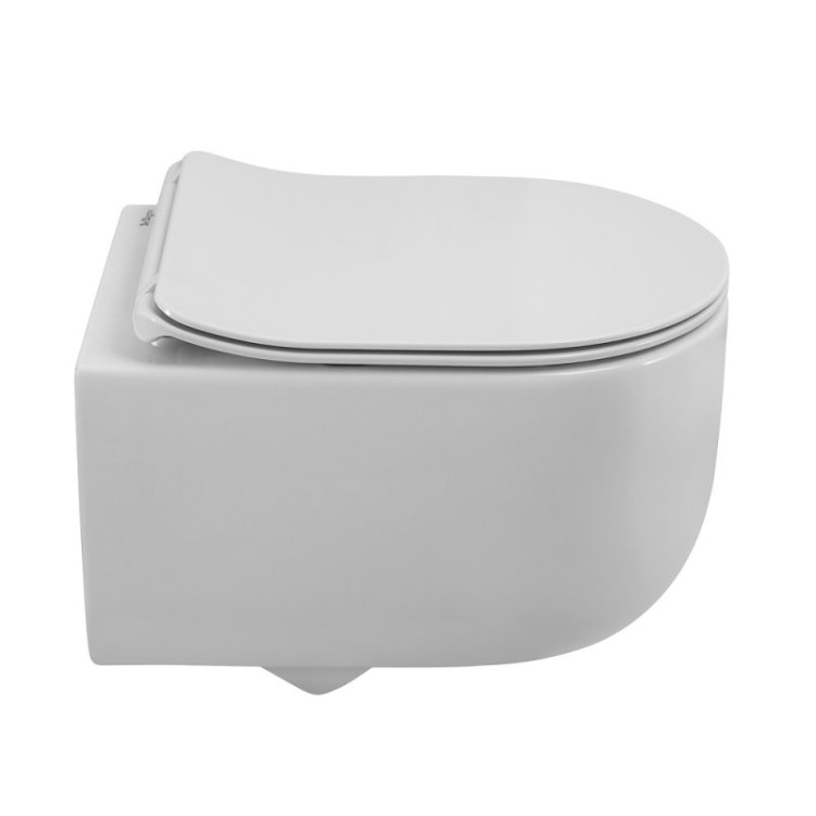 Сиденье быстросъемное дюропласт, soft close, металлическое крепление Cezares BB051SC