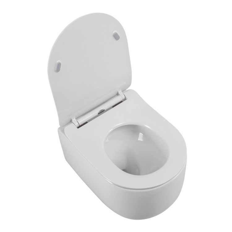 Сиденье быстросъемное дюропласт, soft close, металлическое крепление Cezares BB051SC