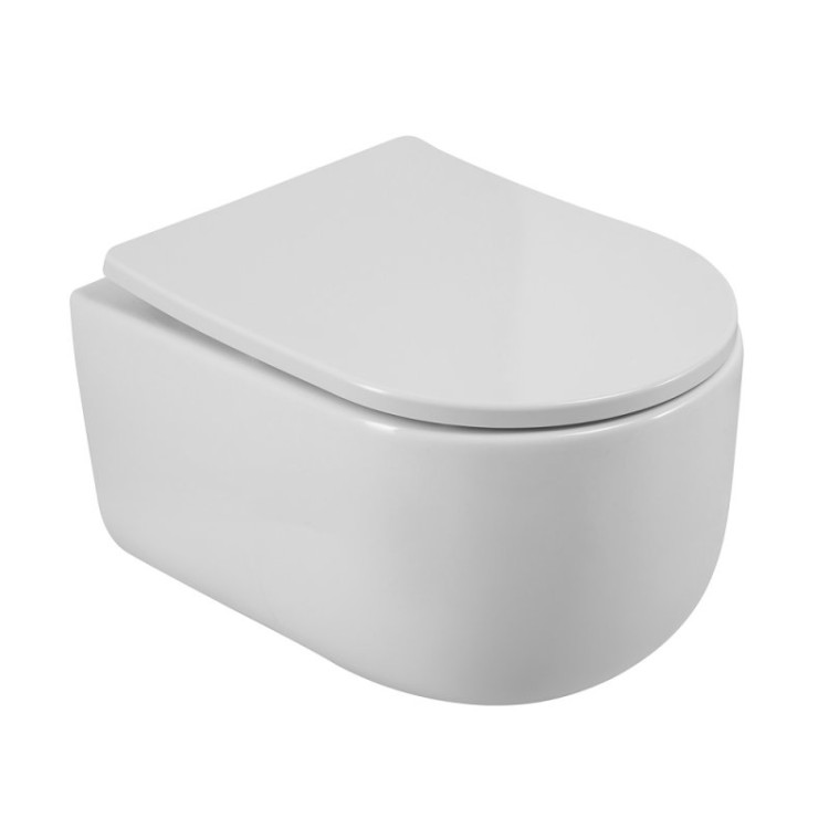 Сиденье быстросъемное дюропласт, soft close, металлическое крепление Cezares BB051SC