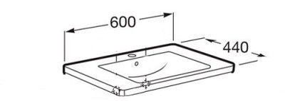 Раковина Roca Unik The Gap 60 327472000