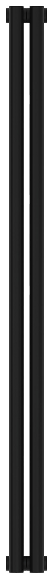 Отопительный радиатор Сунержа Эстет-1 1200х90 2 секции Матовый чёрный