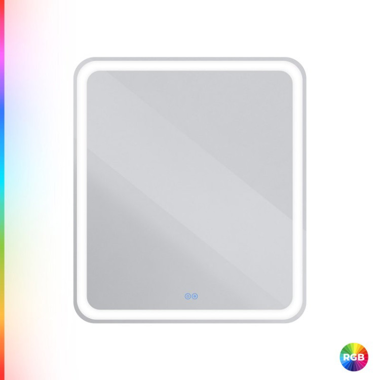 Зеркало со встроенной разноцветной подсветкой RGB и сенсорным выключателем 12V, 220-240V Cezares CZR-SPC-MC-600-800-RGB-TCH