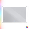 Зеркало со встроенной разноцветной подсветкой RGB и сенсорным выключателем 12V, 220-240V Cezares CZR-SPC-MC-600-800-RGB-TCH