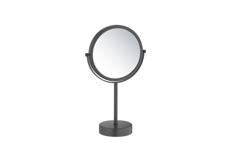 Зеркало косметическое настольное 5х Aquatek матовый черный AQ4914MB