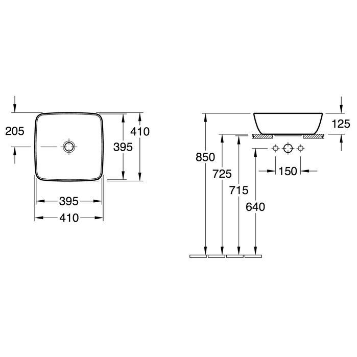 Раковина-чаша Villeroy&Boch Artis 41 417841