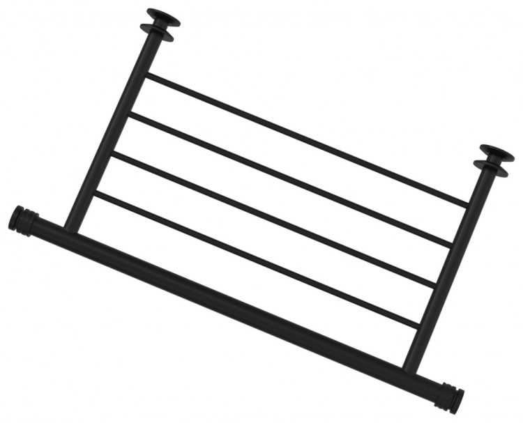 Полка прямая Сунержа 4П 370 Матовый чёрный