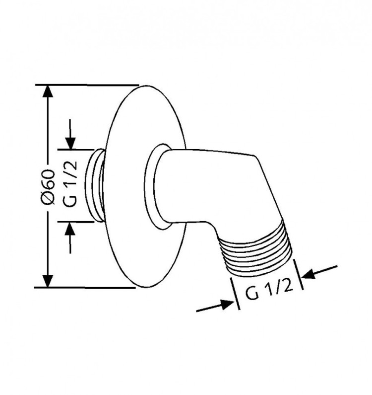 Шланговое подключение Kludi 6054005-00