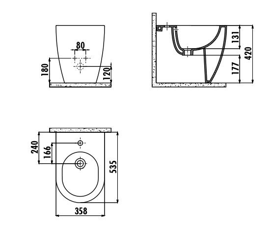 CREAVIT FREE Биде