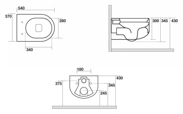 Унитаз Kerasan Flo 3113 подвесной
