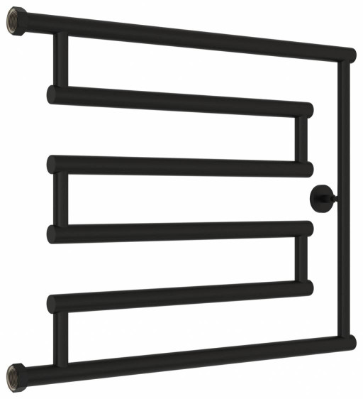 Полотенцесушитель водяной Сунержа High-Tech model &quot;L+&quot; 500х650 Матовый чёрный