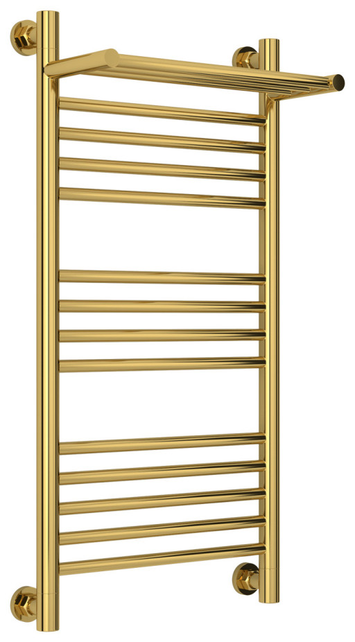 Полотенцесушитель водяной Сунержа Богема с полкой+ 800х400 Золото