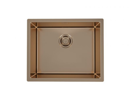 Мойка QUADRIX MONARCH 50 COPPER 550X450 в компл. с выпуском без сифона,