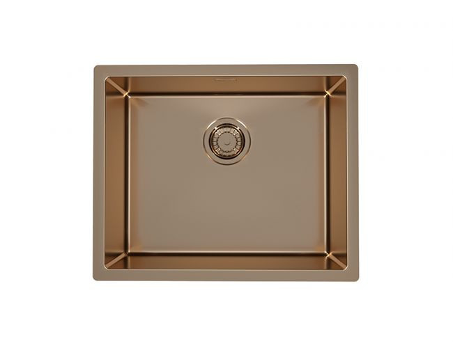 Мойка QUADRIX MONARCH 50 COPPER 550X450 в компл. с выпуском без сифона,