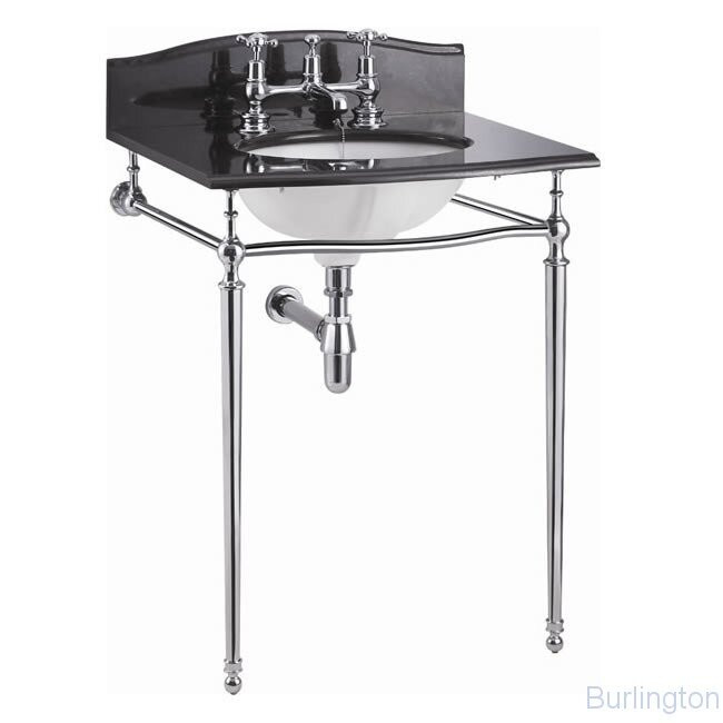 Гранитная столешница на 1,2 или 3 отверстия с хромированным подстольем