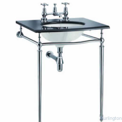 Гранитная столешница на 1,2 или 3 отверстия с хромированным подстольем