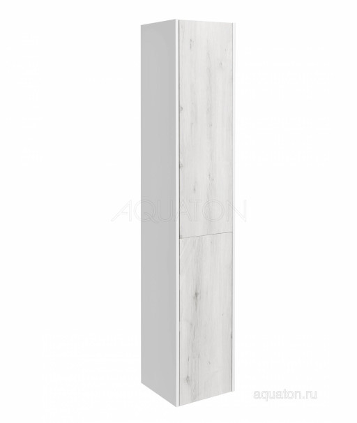 Шкаф - колонна AQUATON Сакура правая ольха наварра, белый глянец 1A219903SKW8R