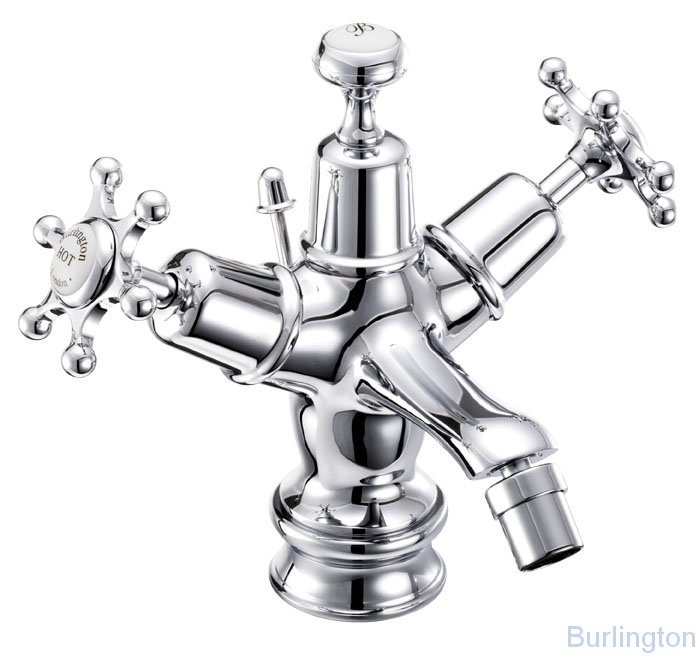 Смеситель для биде на 1 отверстие Regent, с донным клапаном [BIR13]