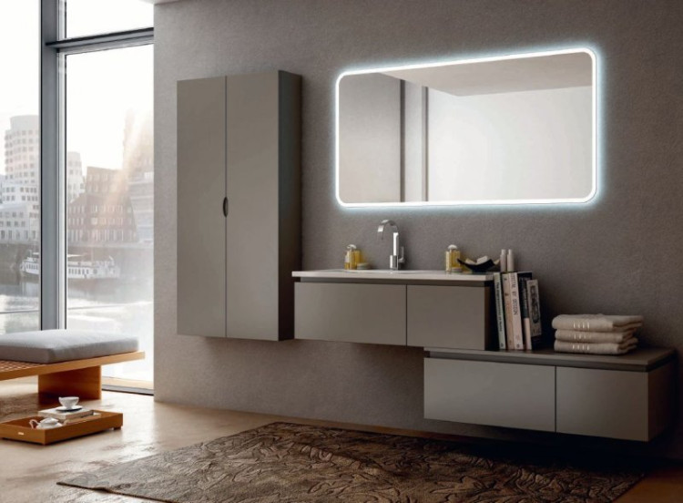 Подвесной шкафчик с двумя выдвижными ящиками, 100х45х32 Cezares 54406