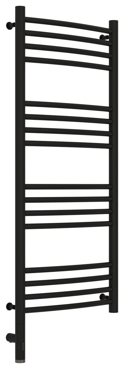 Полотенцесушитель электрический Сунержа Богема 3.0 выгнутая 1000х400 МЭМ левый Матовый чёрный