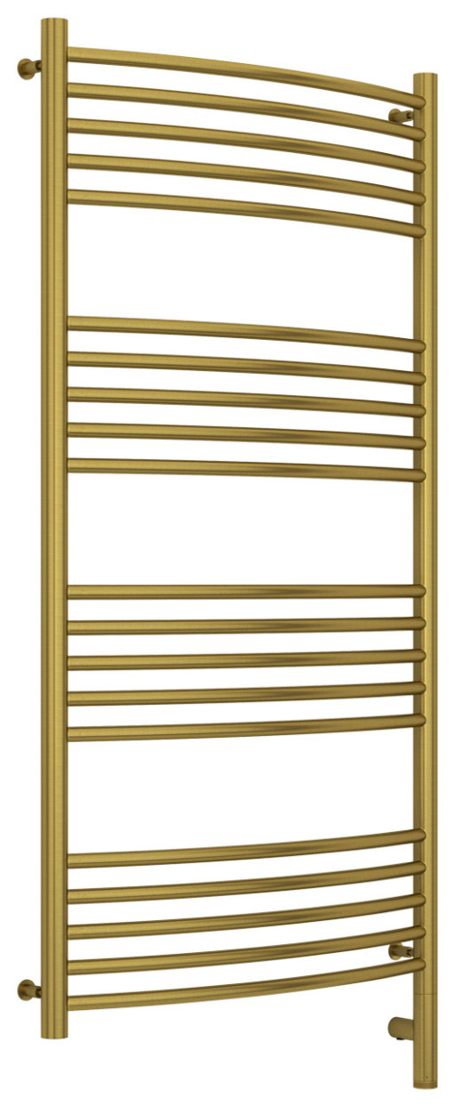 Полотенцесушитель электрический Сунержа Богема 3.0 выгнутая 1200х600 МЭМ правый Состаренная латунь