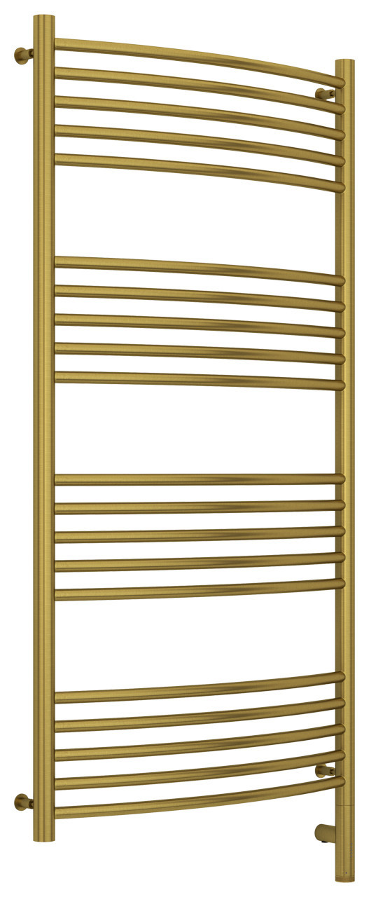 Полотенцесушитель электрический Сунержа Богема 3.0 выгнутая 1200х600 МЭМ правый Состаренная латунь