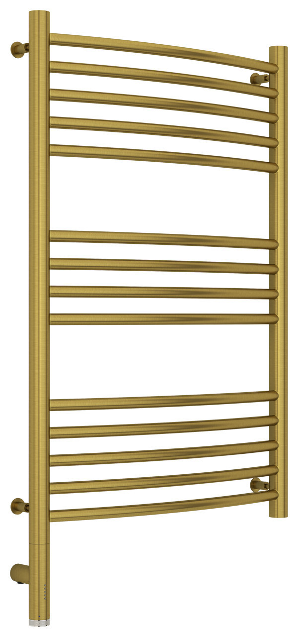 Полотенцесушитель электрический Сунержа Богема 3.0 выгнутая 800х500 МЭМ левый Состаренная латунь