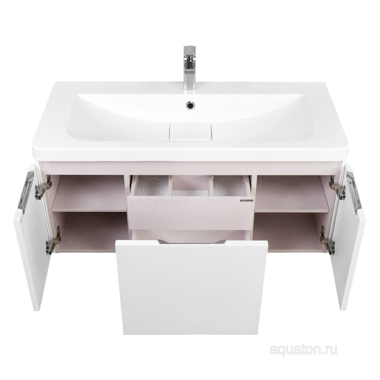 Тумба под раковину Aquaton Шерилл 105 белый 1A206301SH010