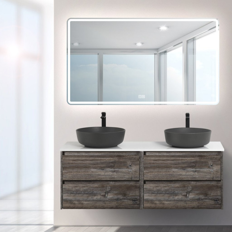 База под раковину подвесная с двумя выкатными ящиками BelBagno KRAFT-700-2C-SO-PP