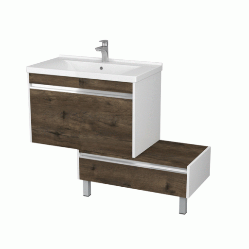 Комод AQUATON Капри 80 таксония темная 1A231103KPDB0