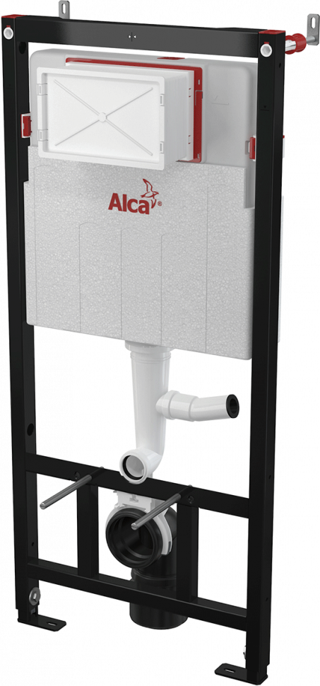 Скрытая система инсталляции с возможностью вентиляции для сухой установки (для гипсокартона) Alcadrain AM101/1120V Sádromodul