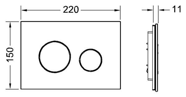 Кнопка смыва Tece Loop Glass 9240654 для унитаза