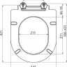 Сиденье для унитаза Дюропласт Alcadrain A678S