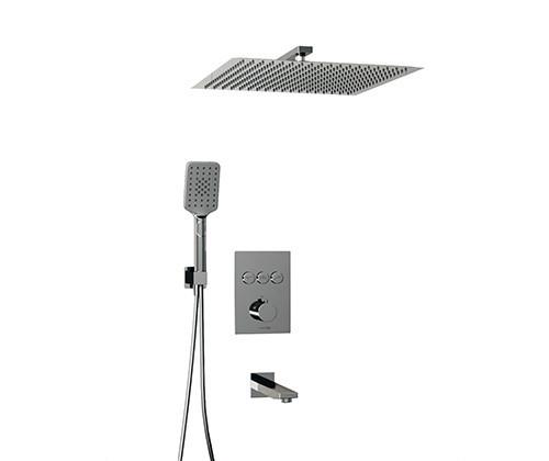 WasserKRAFT A171919 Встраиваемый комлплект для ванны с верхней душевой насадкой, лейкой и изливом