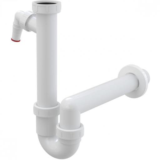 Сифон трубчатый с накидной гайкой 6/4&quot; и штуцером Alcadrain A81-DN40