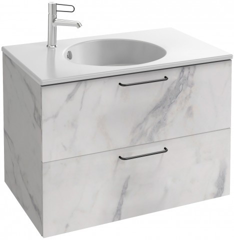 Мебель для раковины-столешницы ODEON RIVE GAUCHE 80 СМ, 2 ящика, ручки хром