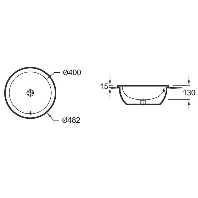 Раковина Jacob Delafon Vox 48 EYL102-00