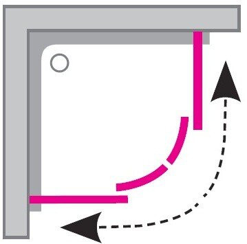Душевой уголок Ravak  Supernova SKCP4-90