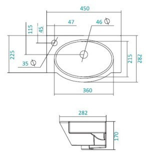 Раковина Santek Форум 45
