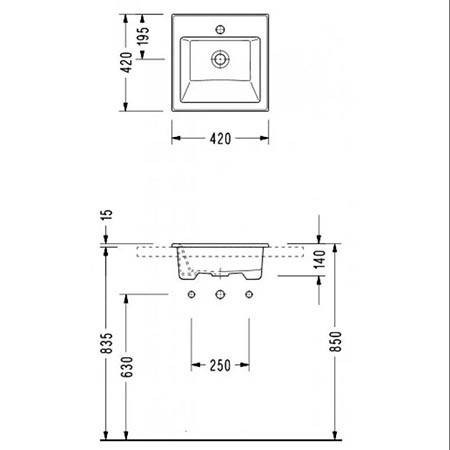 Раковина Serel 42 3014