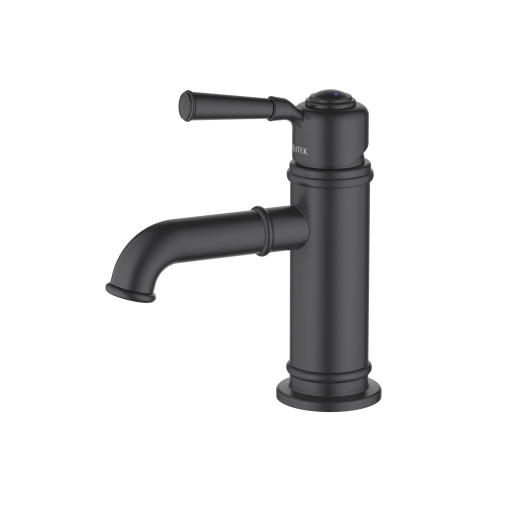 Смеситель для раковины 72, без донного клапана Aquatek, матовый черный AQ1510MB КЛАССИК