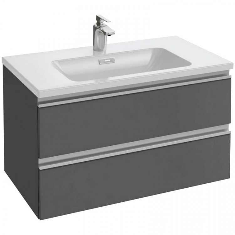 Тумба под раковину Jacob Delafon Vox 80 подвесная 2 ящика прямые ручки