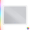 Зеркало со встроенной разноцветной подсветкой RGB и сенсорным выключателем 12V, 220-240V Cezares CZR-SPC-MC-700-800-RGB-TCH