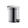 Корзина для мусора с педалью 5л Aquatek полир. хром AQ4991CR