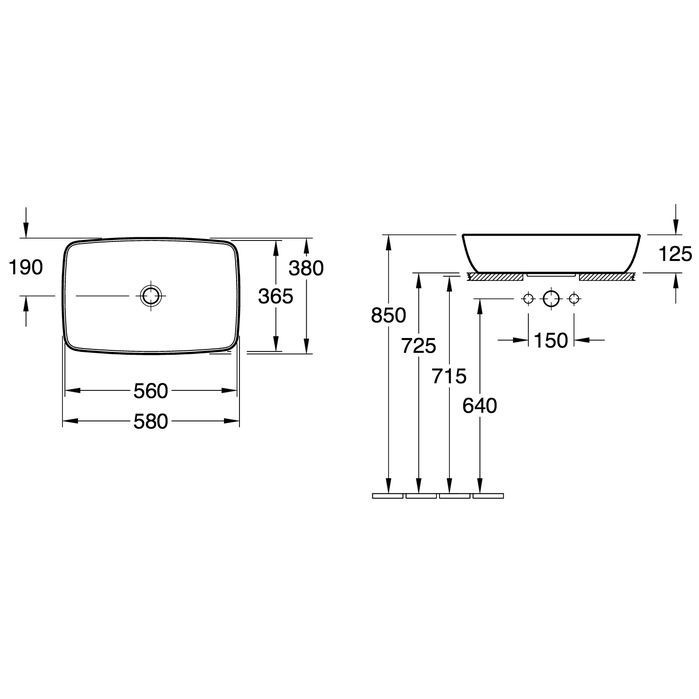 Раковина-чаша Villeroy&Boch Artis 417258