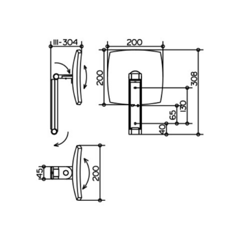 Косметическое зеркало Keuco iLook move 17613 010000