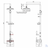 Душевая стойка c внешним термостатом BF2S c душевой насадкой 6''